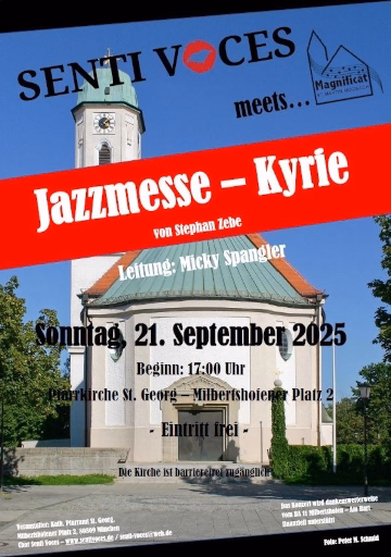 Plakat Jazzmesse St. Georg, Milbertshofen